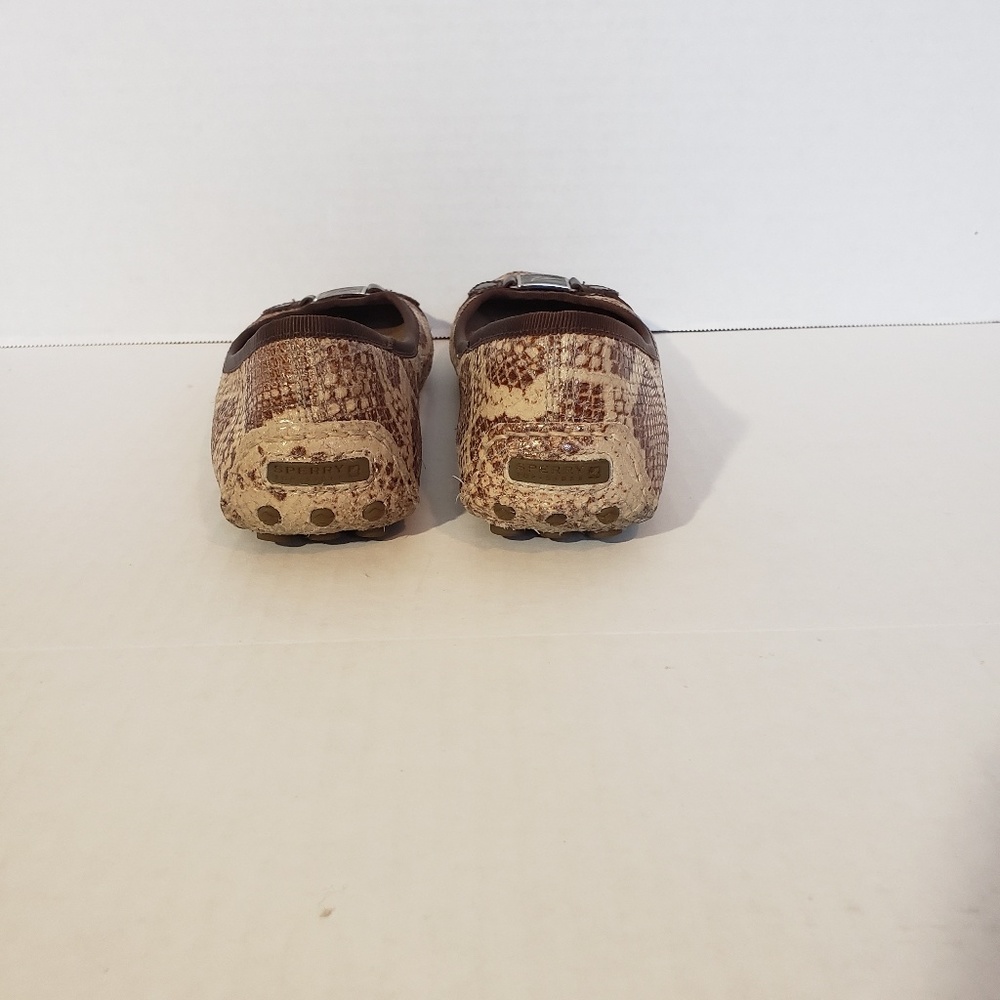 Women's Sperry Snake Skin Print Flats - Picture 3 of 5